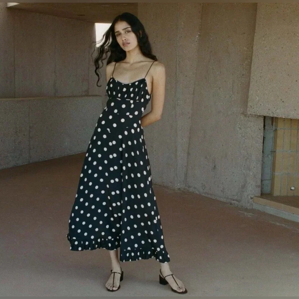 DOEN ROSARIA DRESS IN PODKA DOT, size XS, brand new, never worn,no flaws.